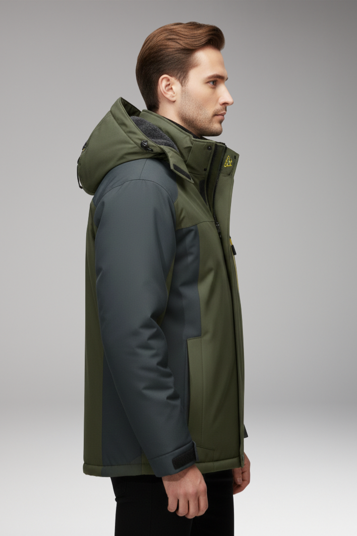 Men’s Jacket with Hood and Insulated Lining