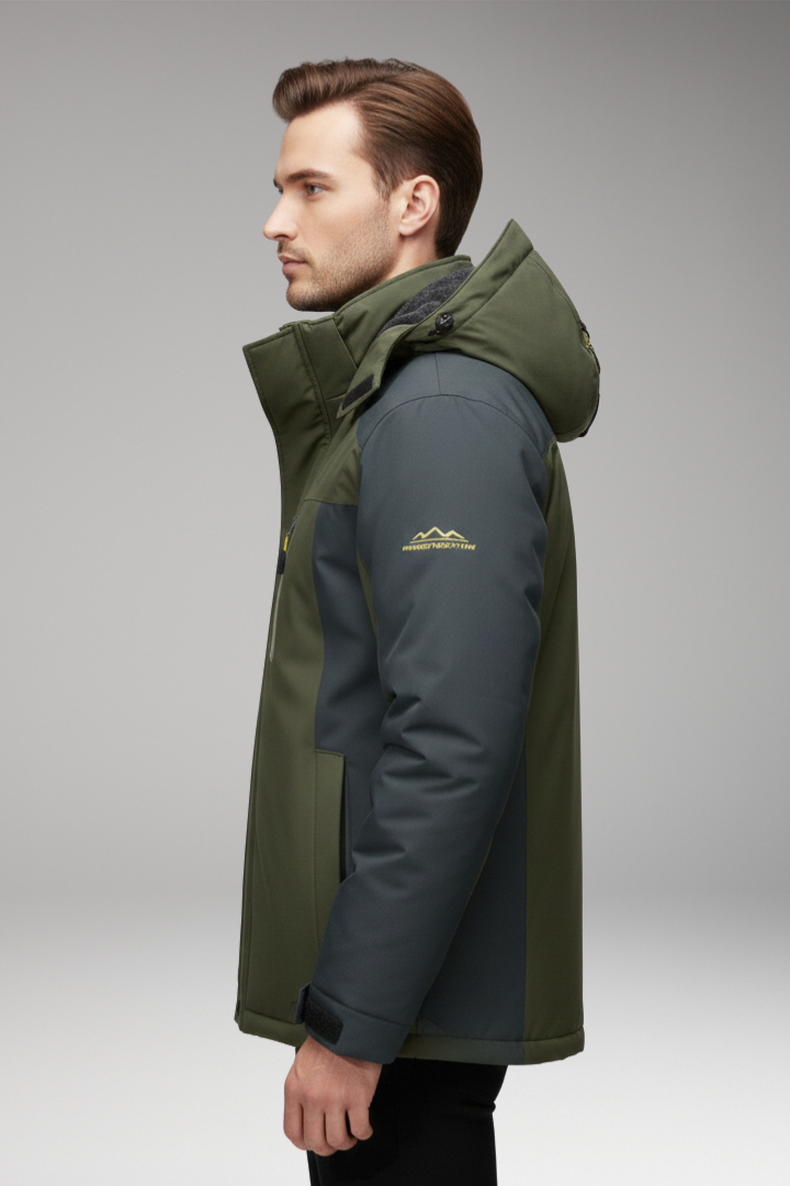 Men’s Jacket with Hood and Insulated Lining