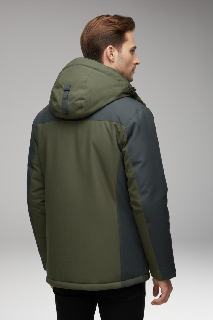 Men’s Jacket with Hood and Insulated Lining