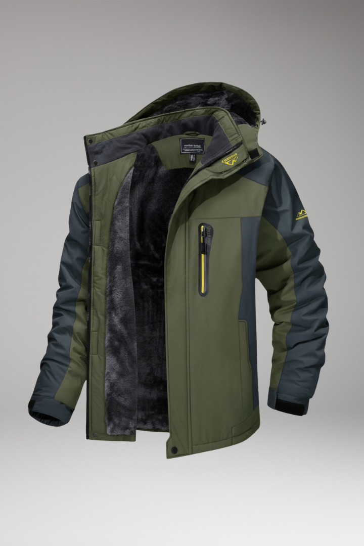 Men’s Jacket with Hood and Insulated Lining