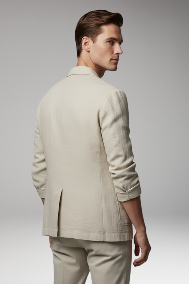 Men’s Jacket with Relaxed Fit and Distinct Dyed Look
