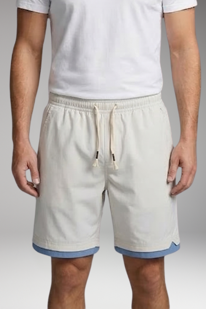 Men's Jogger Shorts with Drawstring and Side Pockets