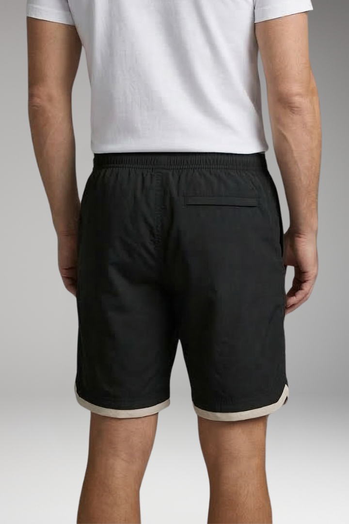 Men's Jogger Shorts with Drawstring and Side Pockets