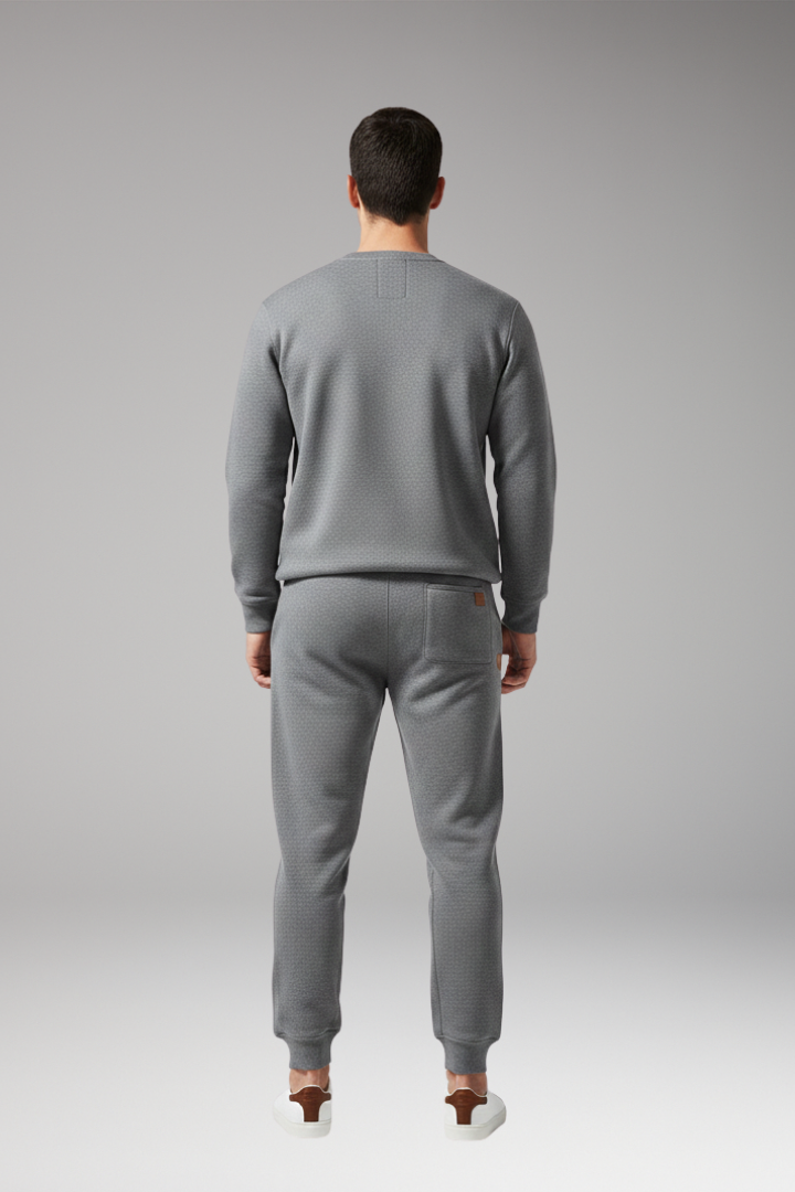 Men’s Jogging Trousers with Drawstring Waist and Ribbed Cuffs