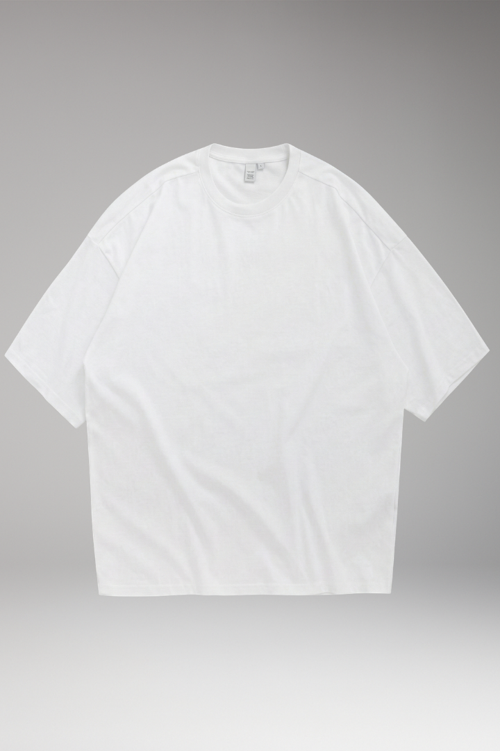 Men’s Oversized T-Shirt with Round Neck and Short Sleeves