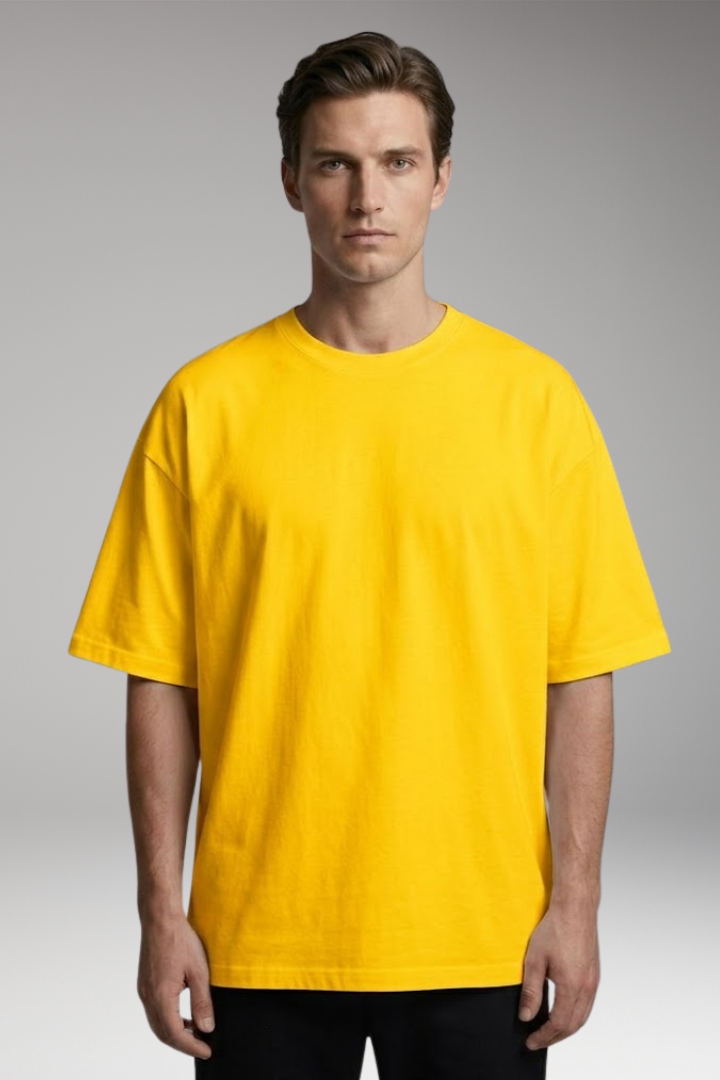 Men’s Oversized T-Shirt with Round Neck and Short Sleeves