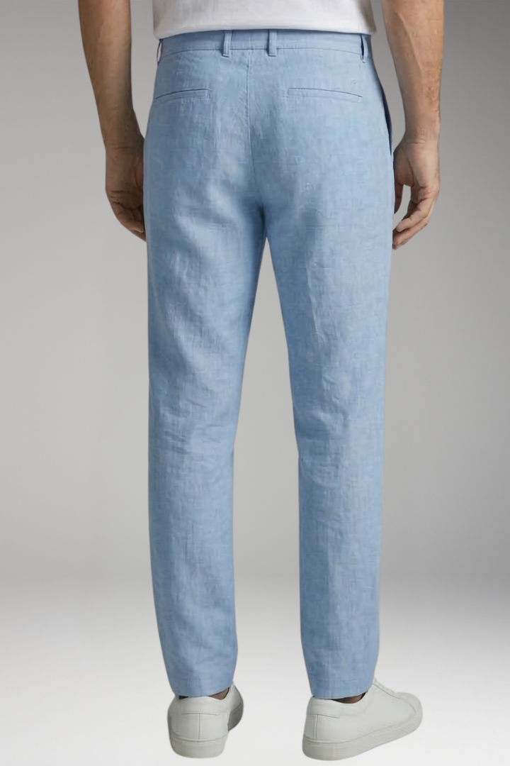Men’s Trousers with Drawstring Waist and Straight-Leg Design