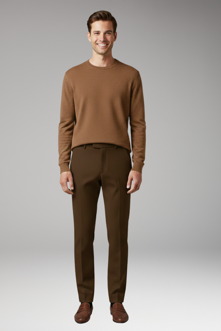 Men’s Trousers with Slim Legs and Standard Hem