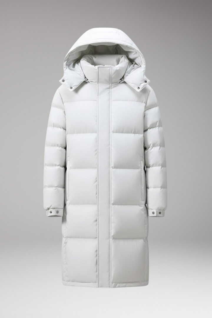 Men’s Parka with Hood and Multi-Pocket Design