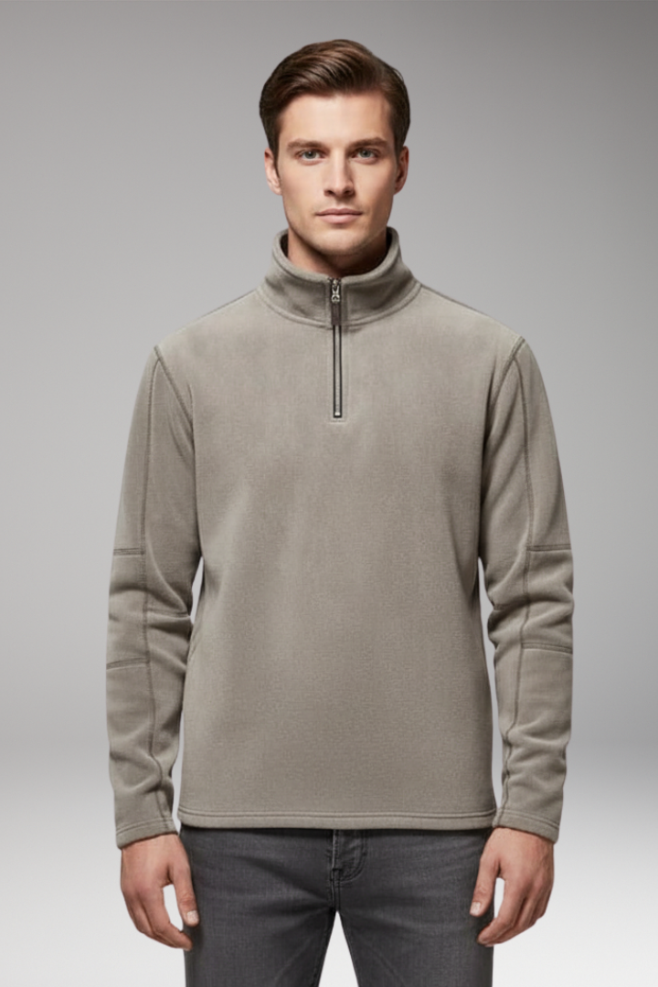 Men’s Pullover with Quarter Zip and Inner Lining