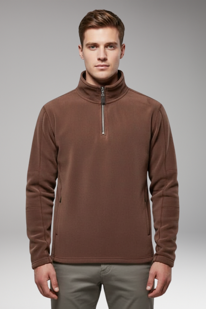 Men’s Pullover with Quarter Zip and Inner Lining