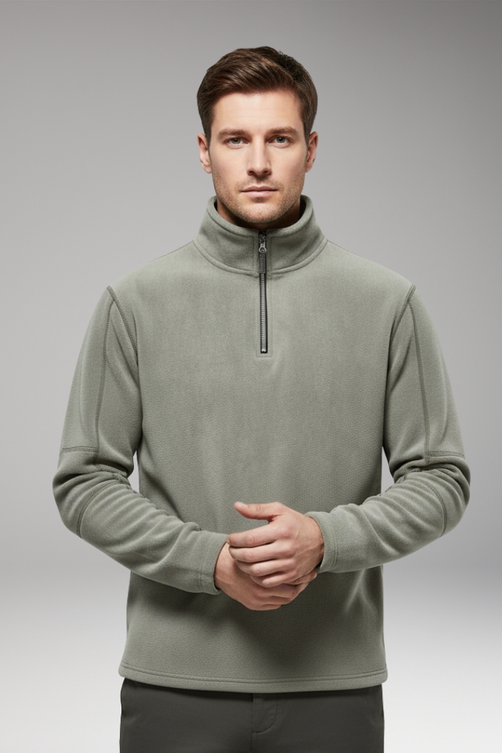 Men’s Pullover with Quarter Zip and Inner Lining
