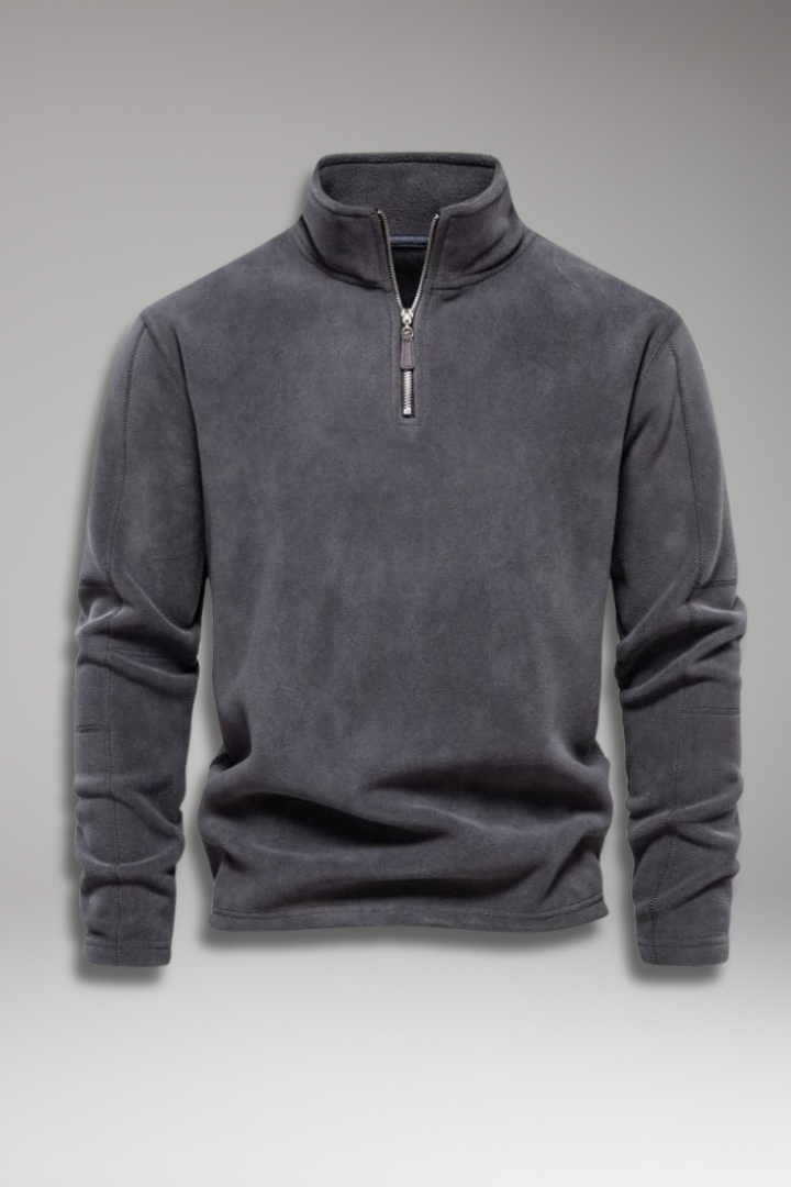 Men’s Pullover with Quarter Zip and Inner Lining