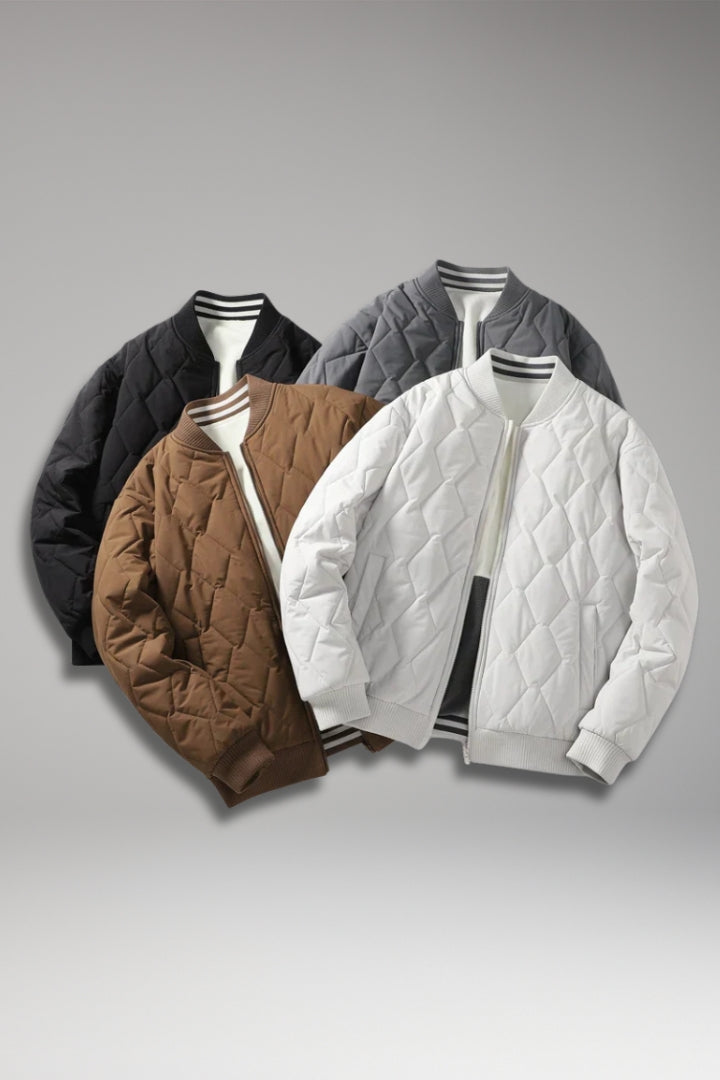 Men's Reversible Jacket with Dual-Style Design