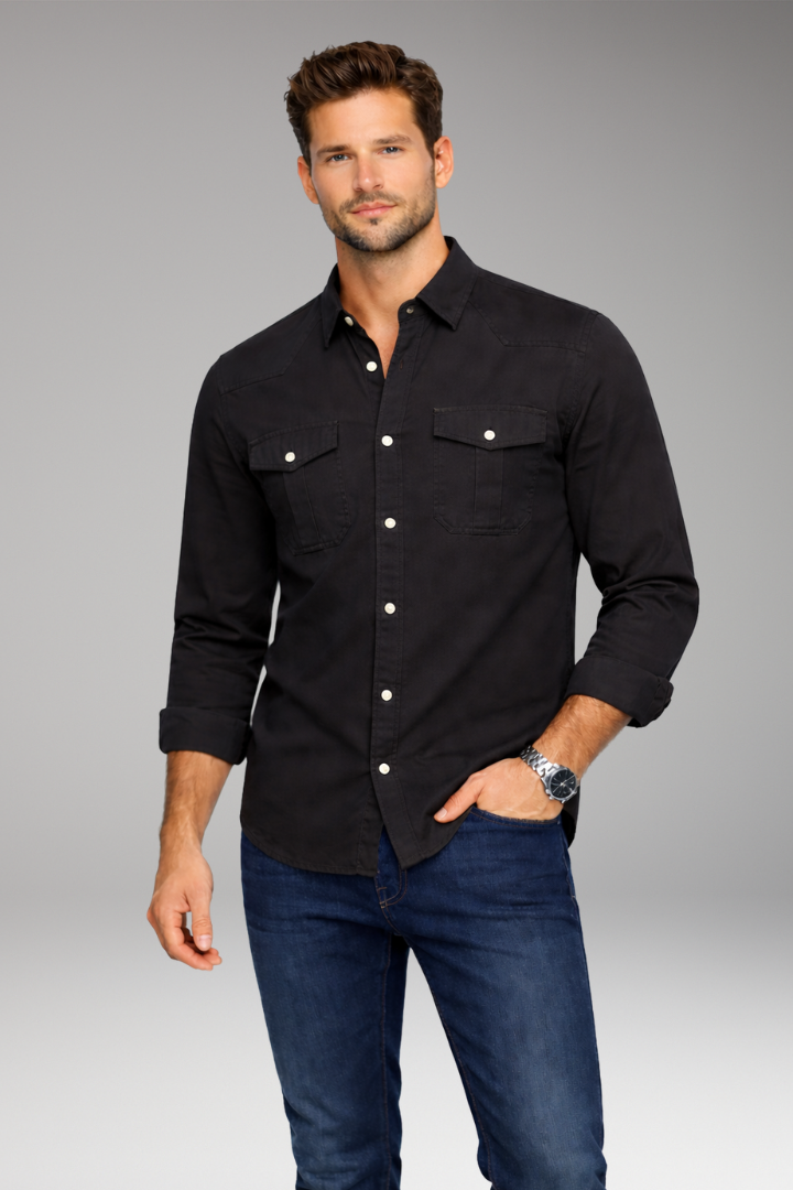 Men’s Shirt with Button Closure and Chest Pockets