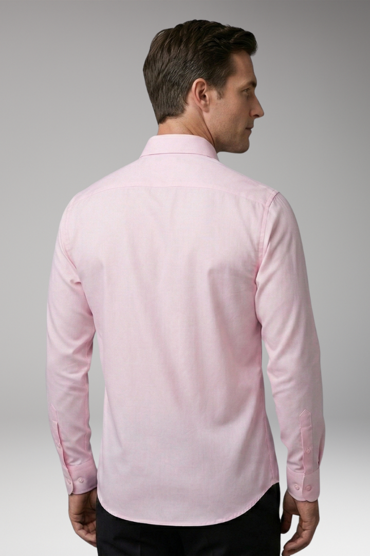 Men's Shirt with Button Placket and Chest Pocket