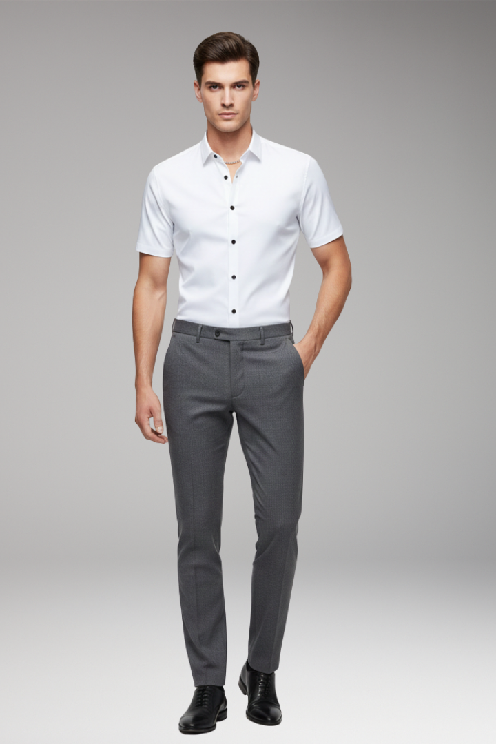 Men’s Shirt with Classic Collar and Button Front