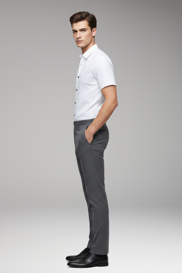 Men’s Shirt with Classic Collar and Button Front
