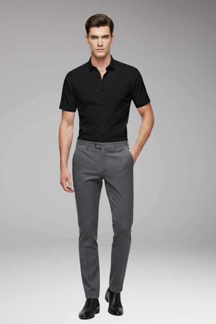 Men’s Shirt with Classic Collar and Button Front