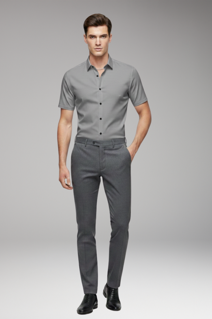 Men’s Shirt with Classic Collar and Button Front