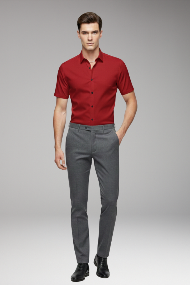 Men’s Shirt with Classic Collar and Button Front