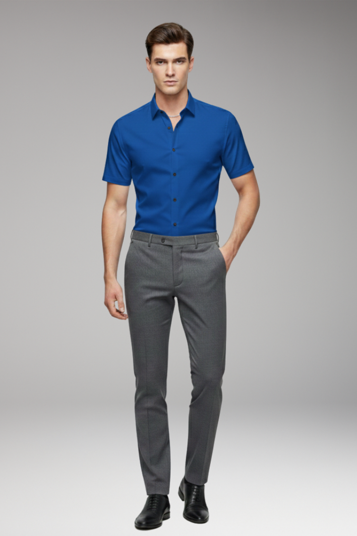 Men’s Shirt with Classic Collar and Button Front