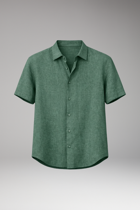 Men’s Shirt with Classic Collar and Button Placket