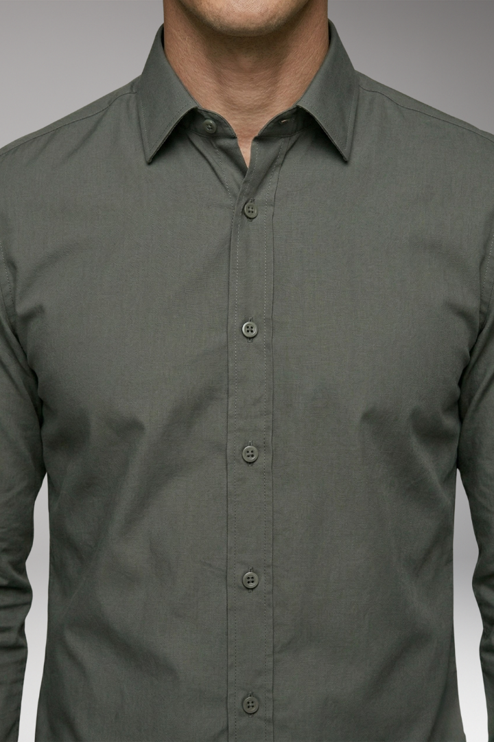 Men's Shirt with Long Sleeves and Slim Fit