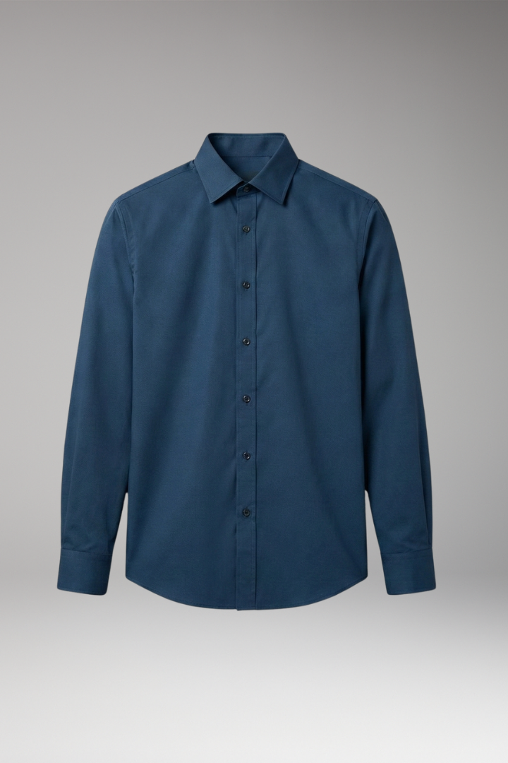 Men's Shirt with Long Sleeves and Slim Fit