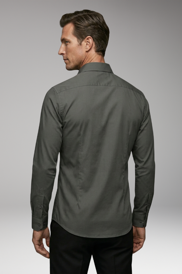 Men's Shirt with Long Sleeves and Slim Fit