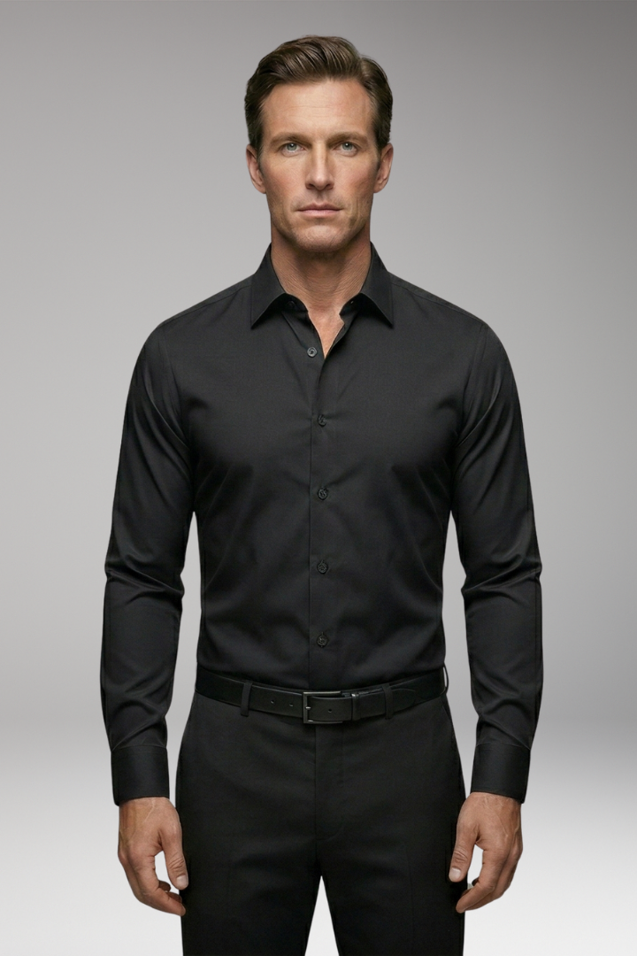 Men's Shirt with Long Sleeves and Slim Fit