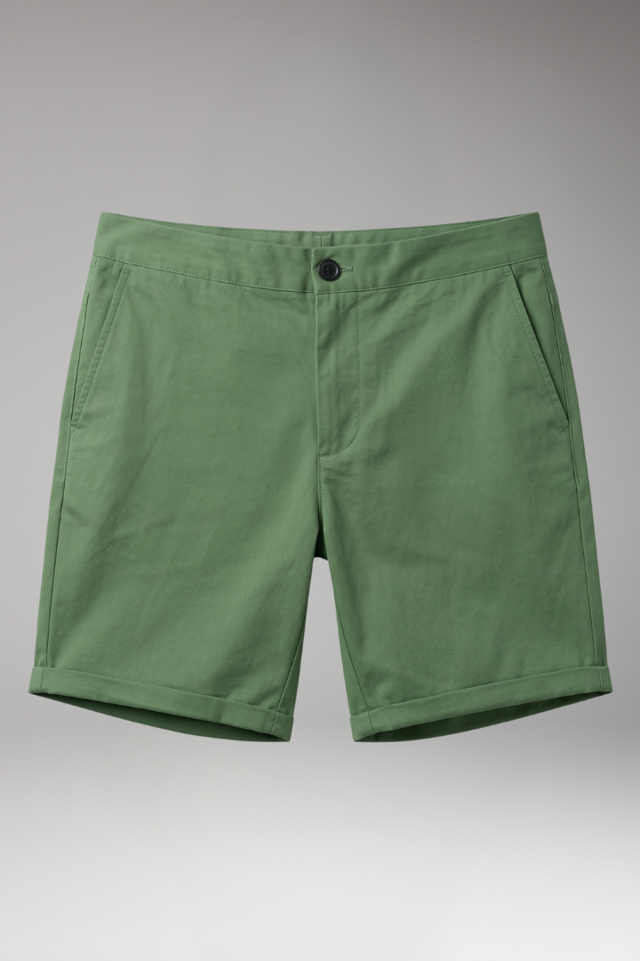 Men's Shorts with Belt Loops and Side Pockets