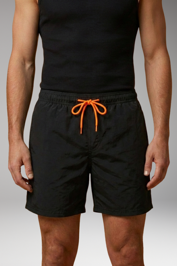 Men's Shorts with Drawstring Waistband and Side Pockets