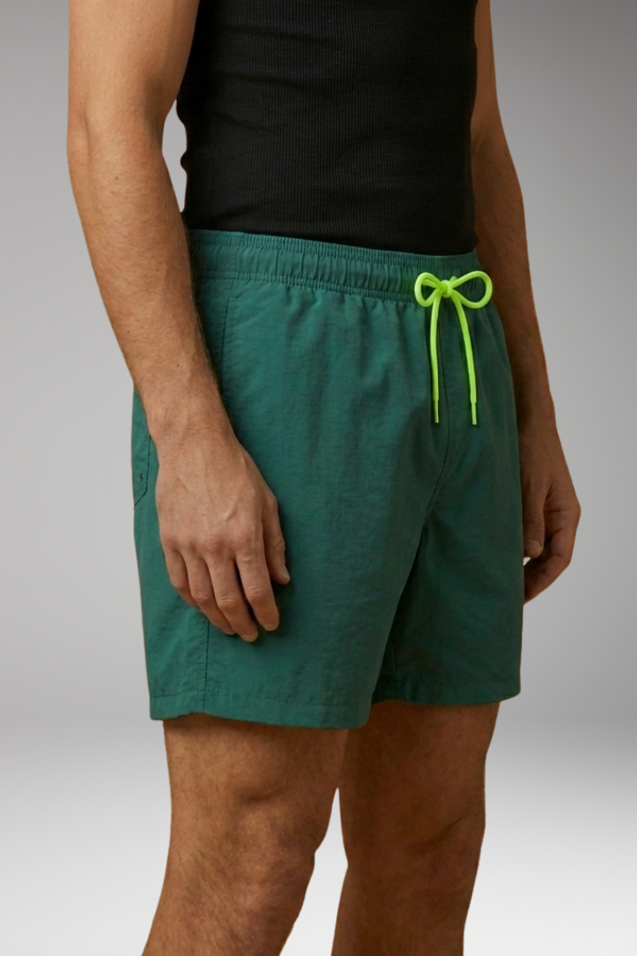 Men's Shorts with Drawstring Waistband and Side Pockets