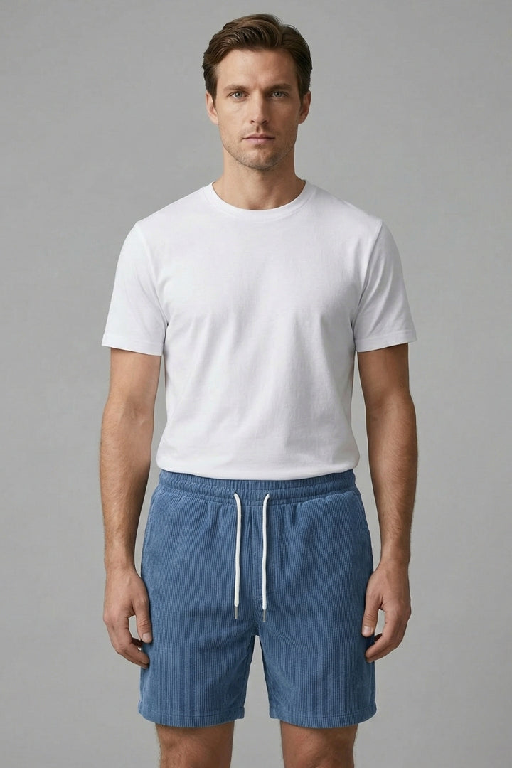 Men's Shorts with Elastic Waistband and Drawstring