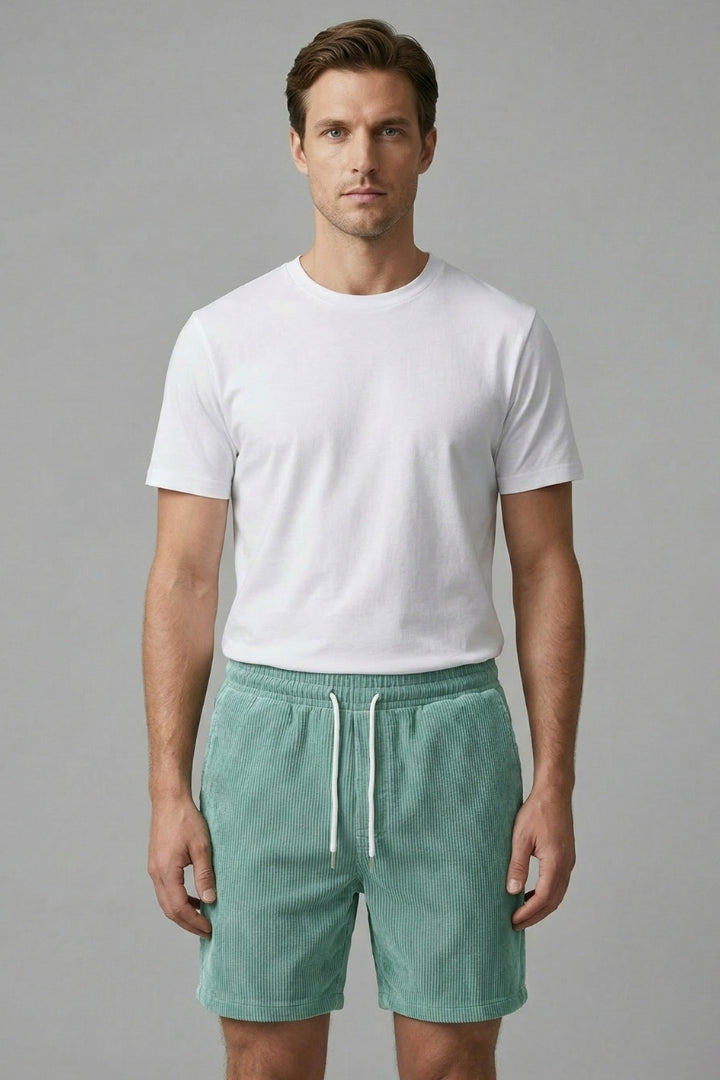 Men's Shorts with Elastic Waistband and Drawstring
