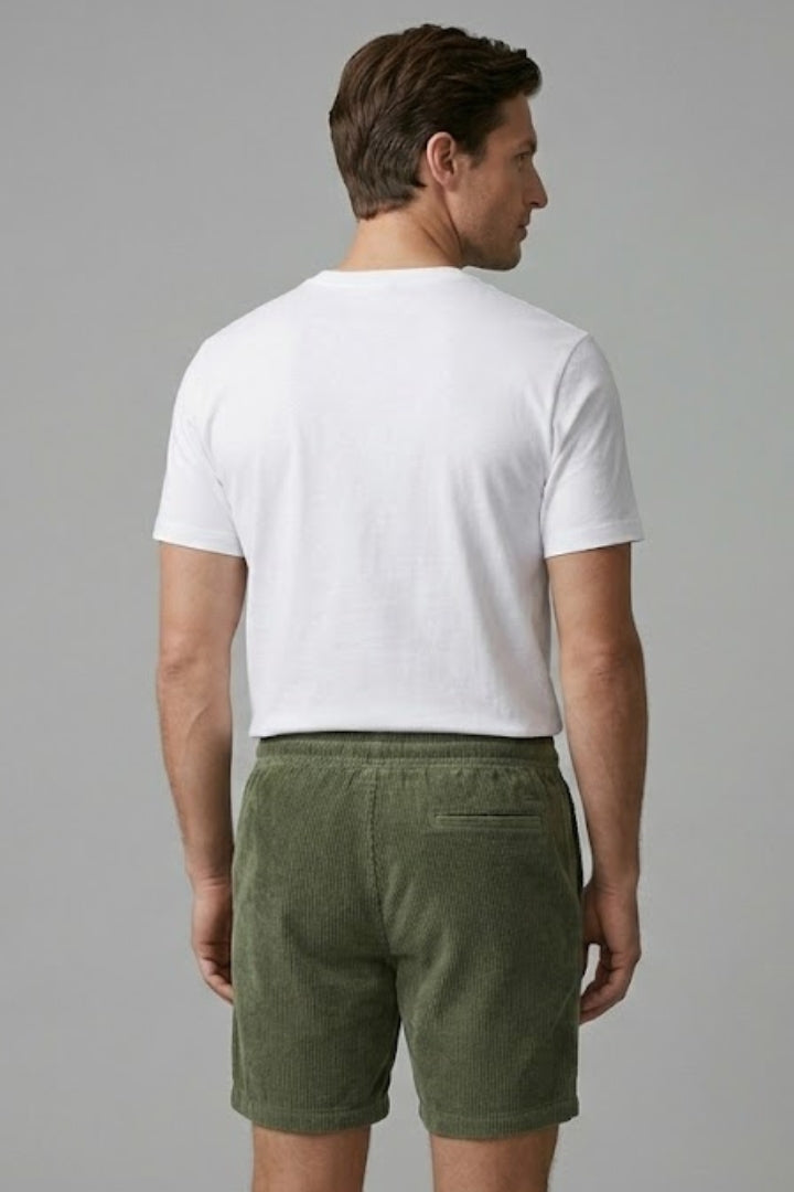 Men's Shorts with Elastic Waistband and Drawstring