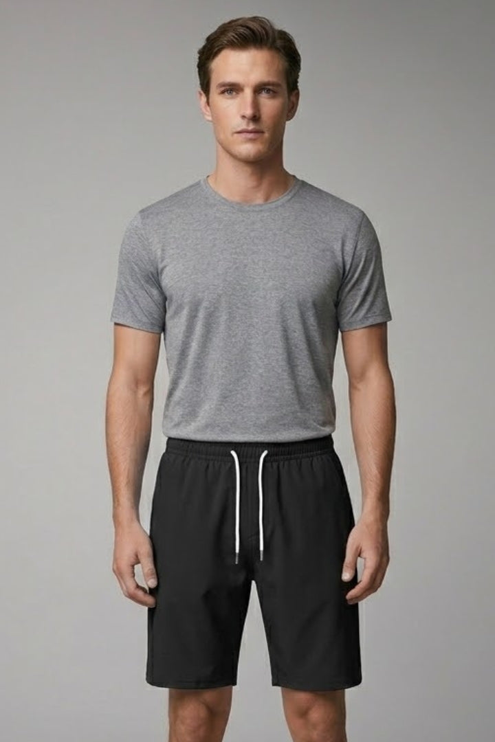 Men's Shorts with Elastic Waistband and Drawstring