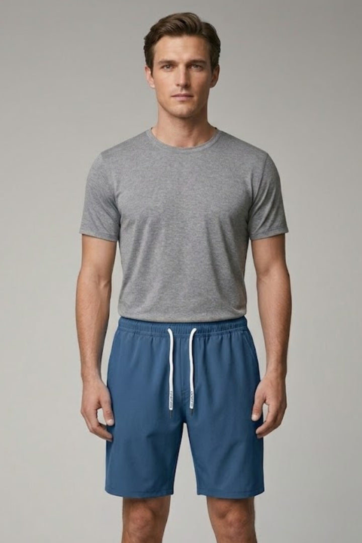 Men's Shorts with Elastic Waistband and Drawstring