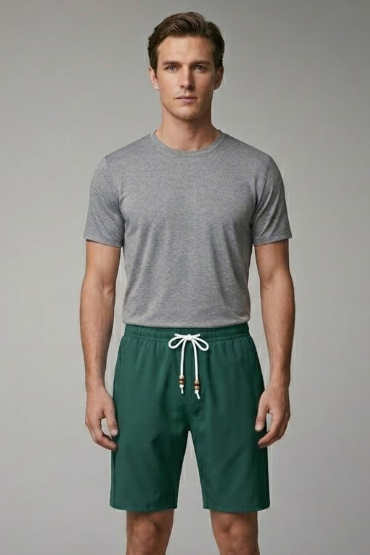 Men's Shorts with Elastic Waistband and Drawstring