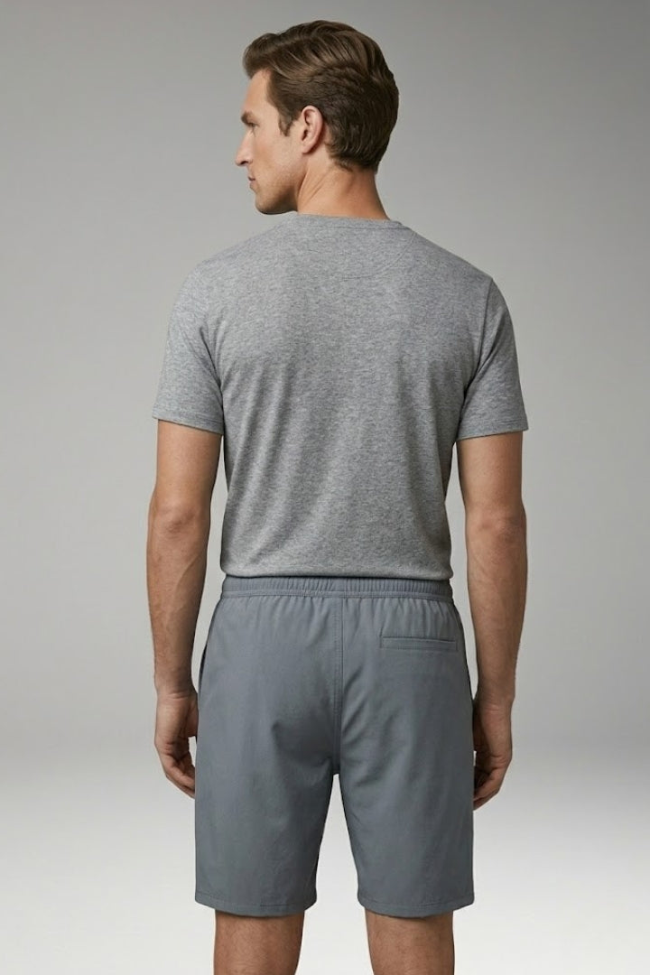 Men's Shorts with Elastic Waistband and Drawstring