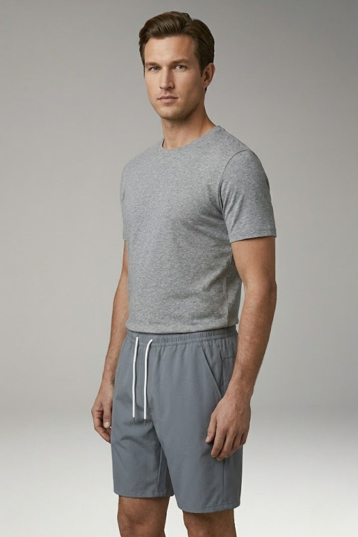 Men's Shorts with Elastic Waistband and Drawstring