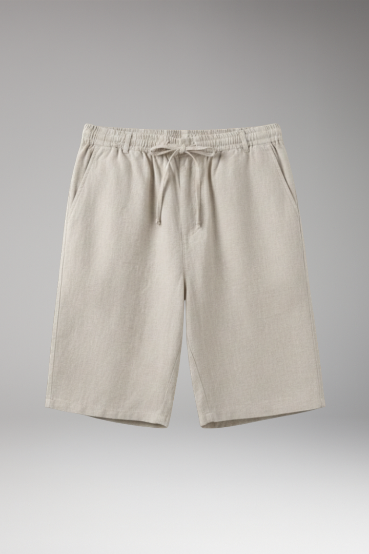 Men's Shorts with Elastic Waistband and Side Pockets