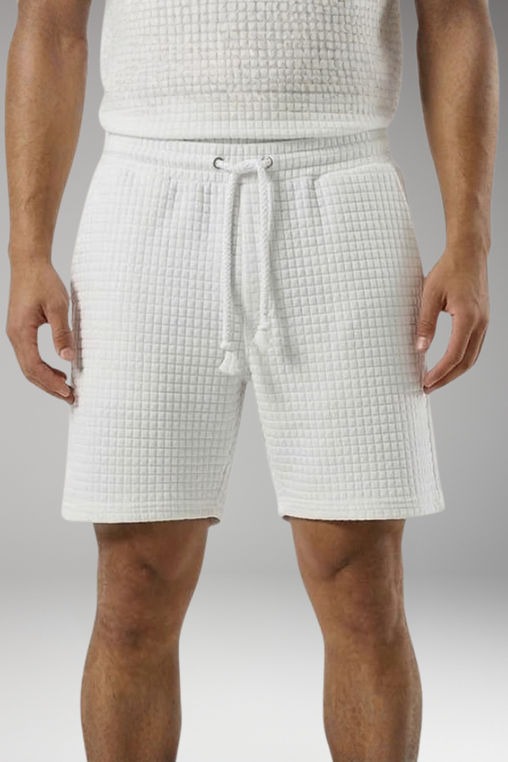 Men's Shorts with Side Pockets and Drawstring Waist