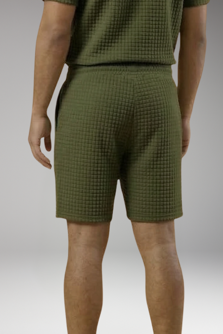 Men's Shorts with Side Pockets and Drawstring Waist