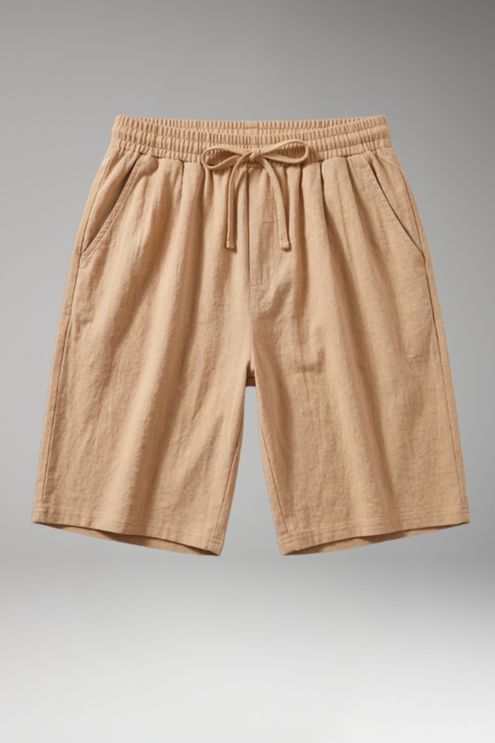 Men's Shorts with Side Pockets and Plain Surface