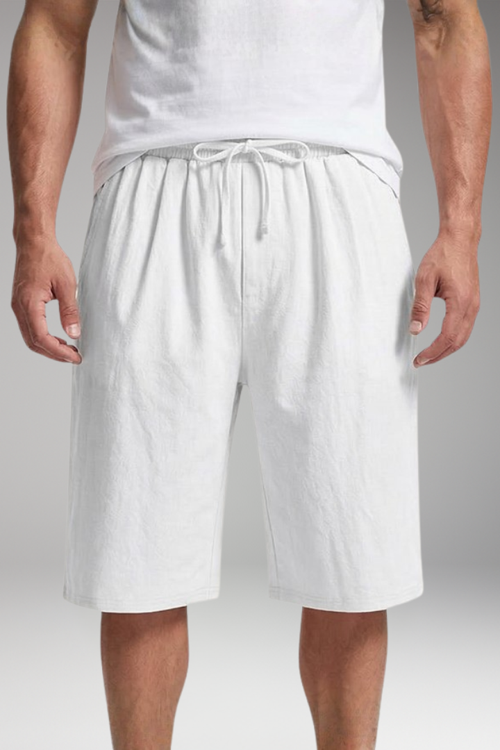 Men's Shorts with Side Pockets and Plain Surface