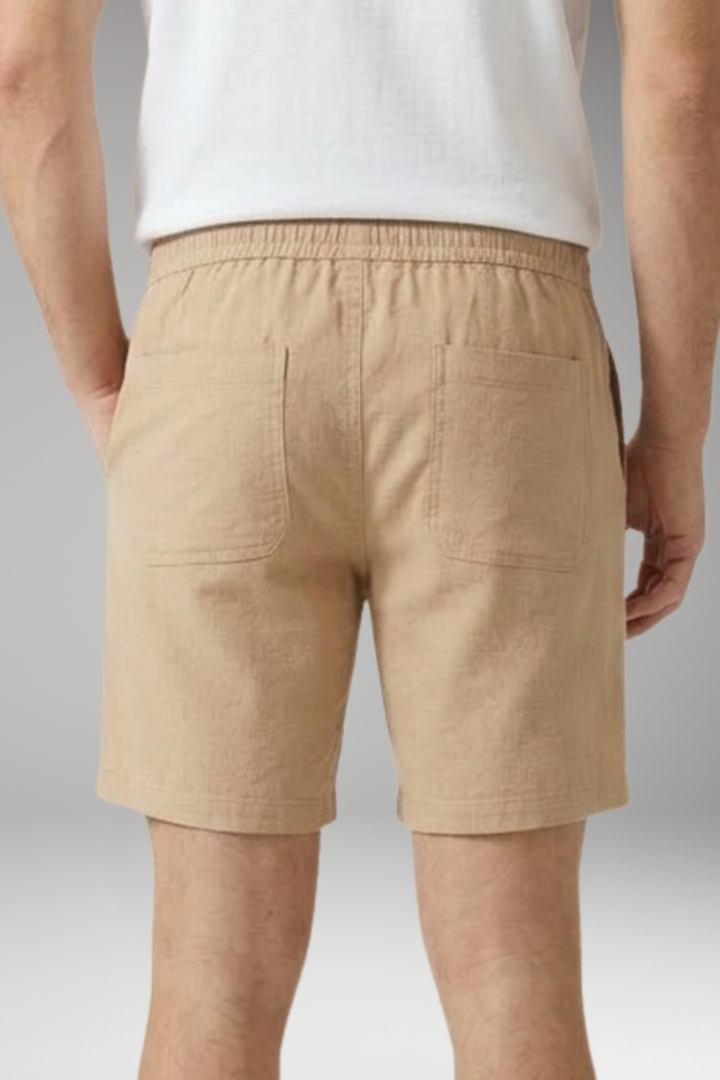 Men's Shorts with Side Pockets and Plain Surface