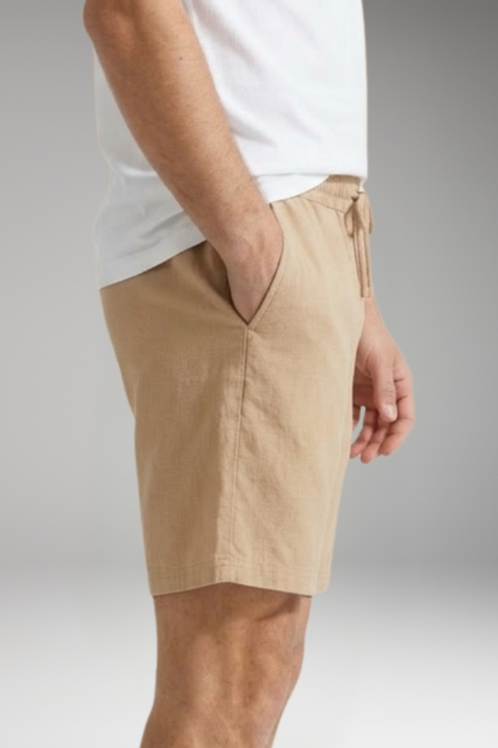 Men's Shorts with Side Pockets and Plain Surface