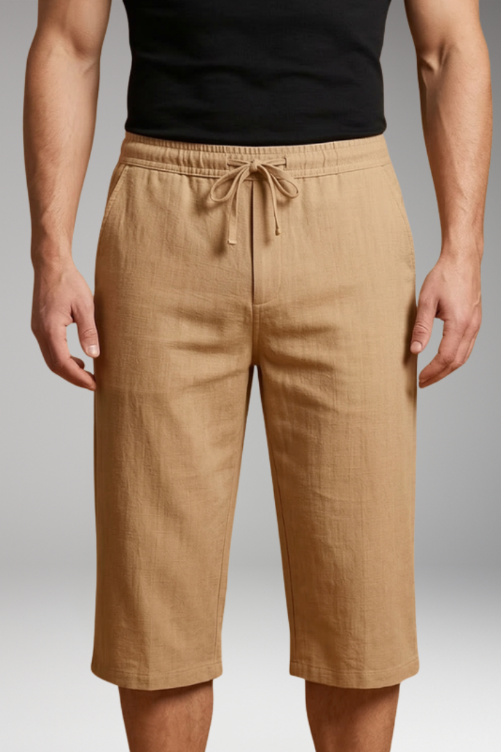 Men's Sports Shorts with Drawstring Waist and Side Pockets